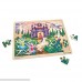 Melissa & Doug Fairy Fantasy Wooden Jigsaw Puzzle With Storage Tray 48 pcs Fairy Fantasy JigsawPuzzle 48 pc B000L6ME0M